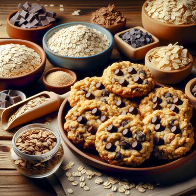 Image of Rice Crispy Chocolate Chip Oatmeal Cookies
