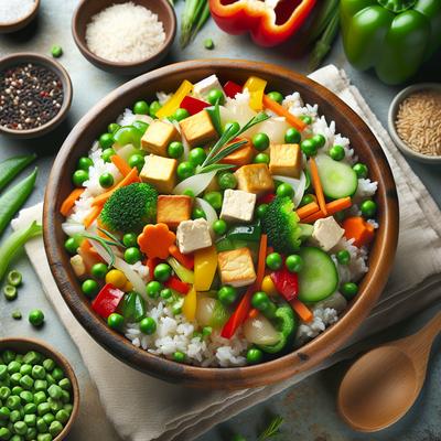 Image of Rice Fried Vegetables Vegetarian Times