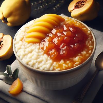 Image of Rice Pudding with Quince Paste