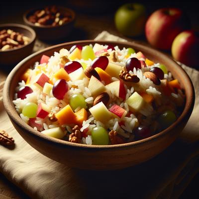 Image of Rice Salad with Fruit and Nuts