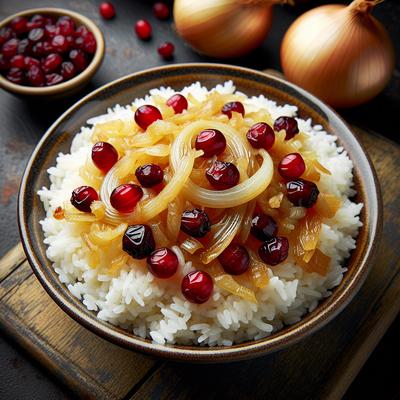 Image of Rice with Caramelized Onions and Cranberries