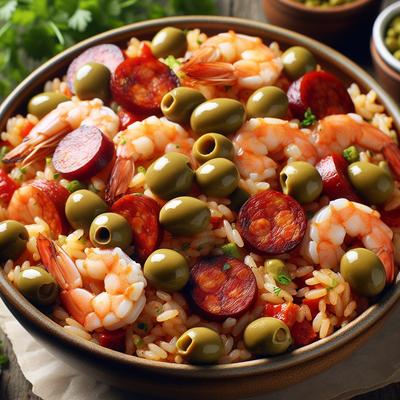 Image of Rice with Chorizo Shrimp and Green Olives