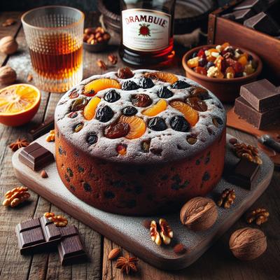 Image of Rich Chocolate Drambuie Fruitcake