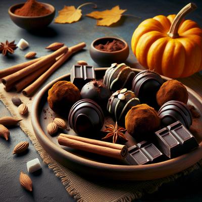 Image of Rich Chocolate Pumpkin Truffles