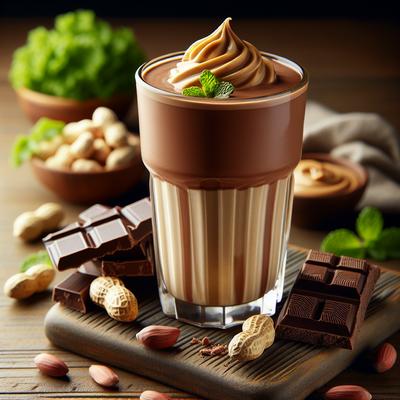Image of Rich Creamy Chocolate Peanut Butter Milk Shake