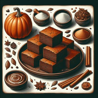 Image of Rich Fudgy Pumpkin Brownies No Chocolate