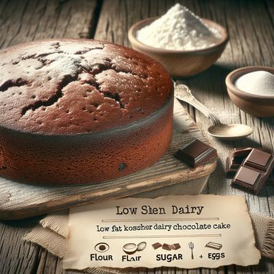 Image of Rich Low Fat Chocolate Cake Kosher Dairy