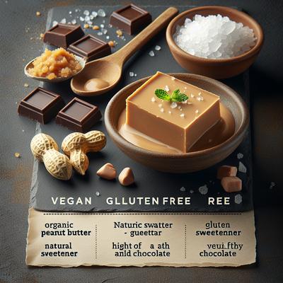 Image of Rich Peanut Butter Fudge Gluten Free Vegan