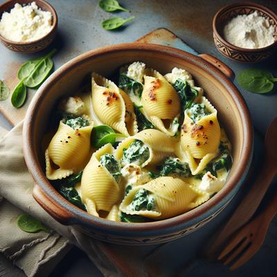 Image of Ricotta and Spinach Stuffed Pasta Shells
