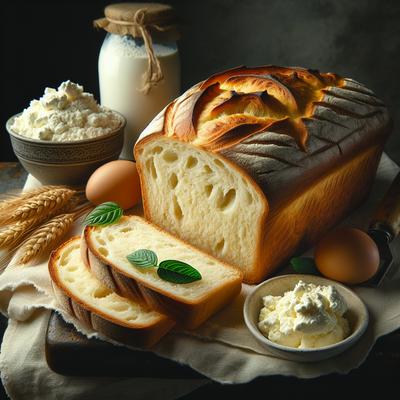 Image of Ricotta Bread for Bread Machines 1 Pound Loaf