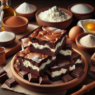 Image of Ricotta Filled Brownie Squares
