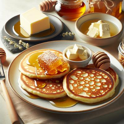 Image of Ricotta Hotcakes with Honeycomb Butter