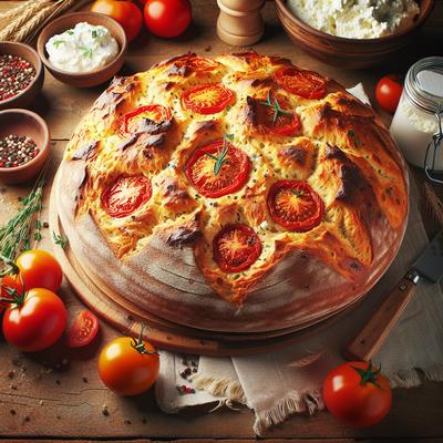 Image of Ricotta Tomato Bread Bread Machine or Oven Baked