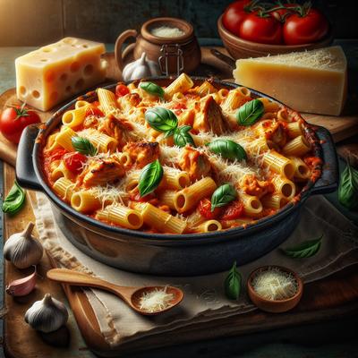 Image of Rigatoni Chicken and Cheese Casserole