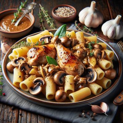 Image of Rigatoni with Chicken and a Mushroom Sauce