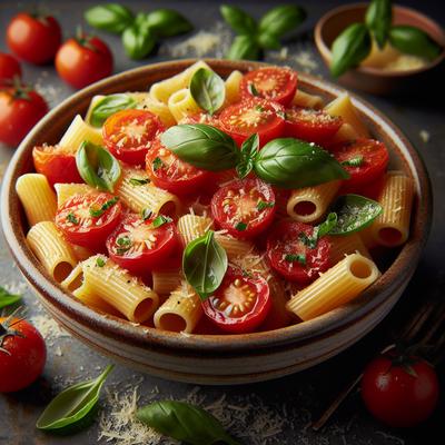 Image of Rigatoni with Fresh Tomatoes and Basil