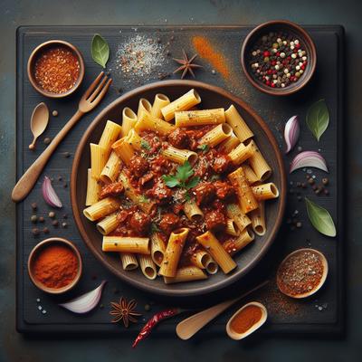 Image of Rigatoni with Spiced Meat Sauce