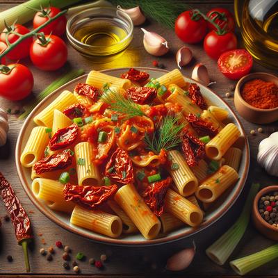 Image of Rigatoni with Sun Dried Tomato and Fennel Sauce