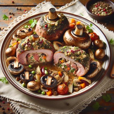 Image of Right Side Up Stuffed Mushroom Chops