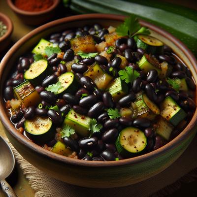 Image of Rio Grande Black Beans Zucchini