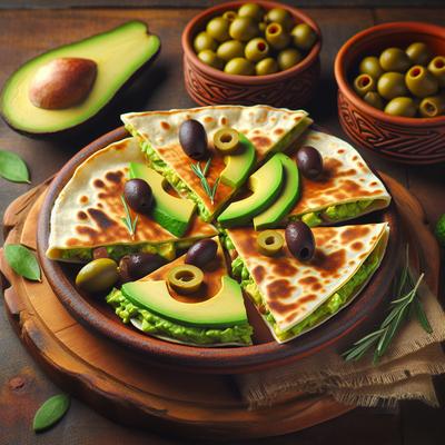 Image of Ripe Olive Avocado Quesadillas