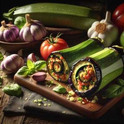 Image of Ripieni Zucchini and Eggplant Rolls