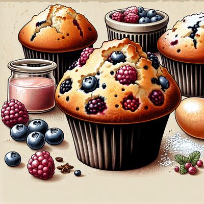 Image of Ripplecove's Light Berry Muffins