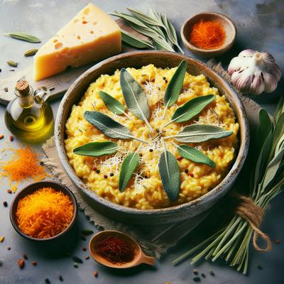 Image of Risotto Baked with Sage and Saffron