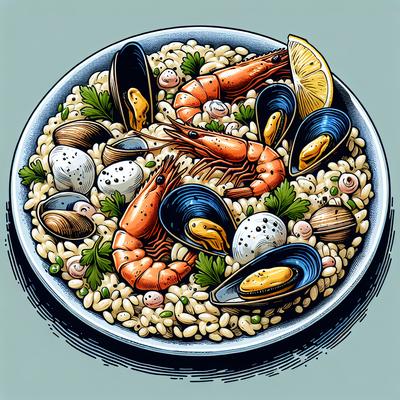 Image of Risotto Coi Frutti Di Mare Risotto with Seafood