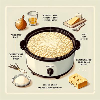 Image of Risotto with Parmigiano Reggiano in a Crock Pot