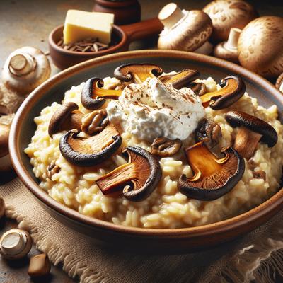 Image of Risotto with Porcini Mushrooms and Mascarpone