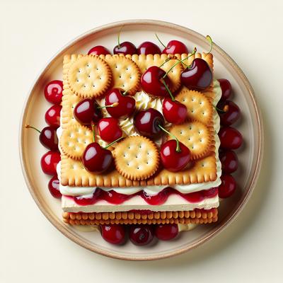 Image of Ritz Cracker Cherry Dessert No Bake