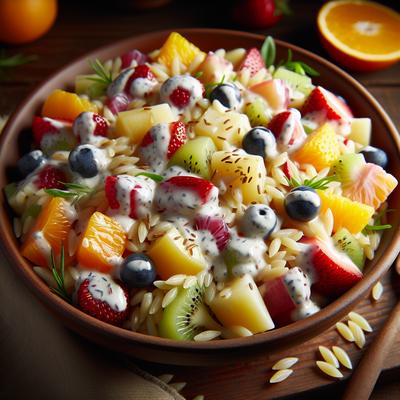 Image of Rizzo Salad Creamy Fruit Salad W Orzo