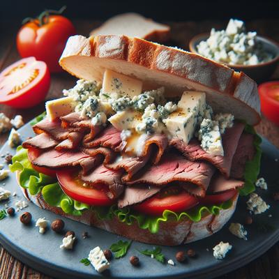 Image of Roast Beef and Blue Cheese Sandwich
