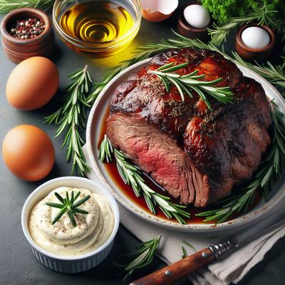Image of Roast Beef with Rosemary Mayonnaise