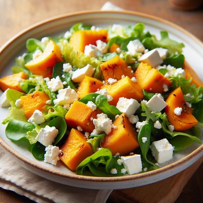 Image of Roast Butternut Pumpkin Feta Salad