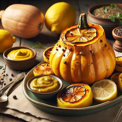 Image of Roast Butternut Squash with Lemon and Mustard