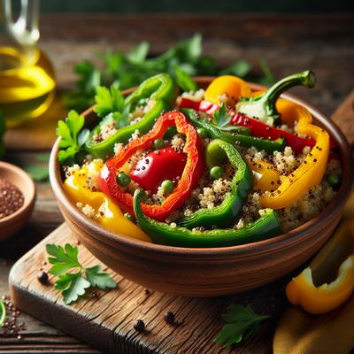 Image of Roast Capsicum Bell Peppers and Quinoa Salad