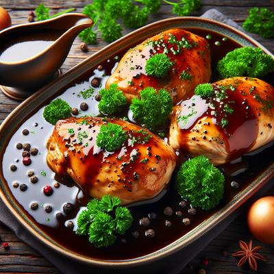 Image of Roast Chicken Breasts with Parsley Pan Gravy
