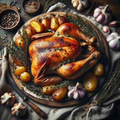 Image of Roast Chicken for Les Paresseux