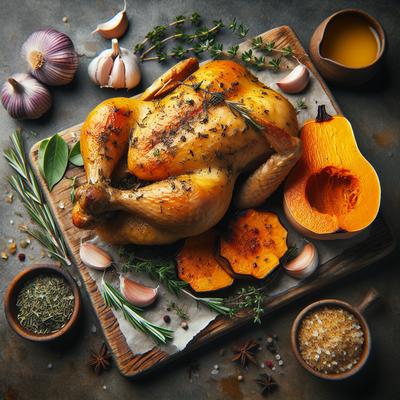 Image of Roast Chicken with Butternut Squash