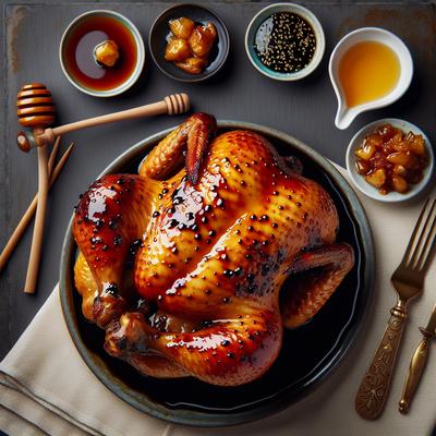 Image of Roast Chicken with Chutney Honey and Soy Glaze