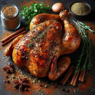 Image of Roast Chicken with Cumin Paprika and Allspice