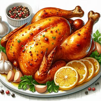 Image of Roast Chicken with Garlic Lemon and Parsley