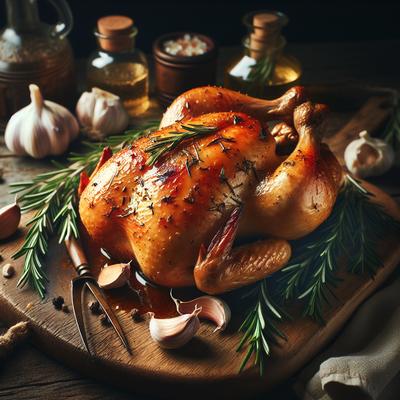Image of Roast Chicken with Rosemary Garlic Paste