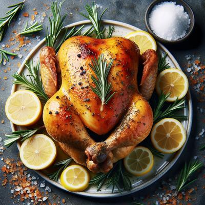 Image of Roast Chicken with Rosemary Lemon Salt