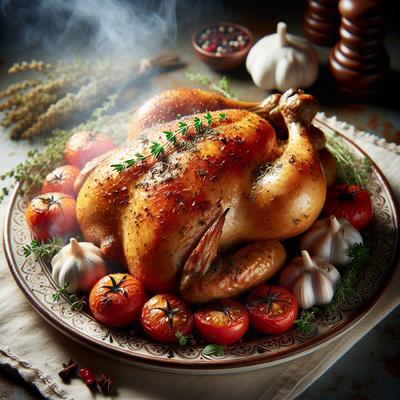 Image of Roast Chicken with Seasoned Tomato