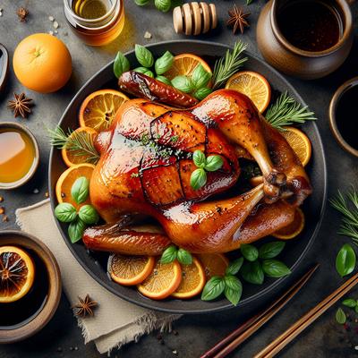 Image of Roast Duck with a Honey Soy Basting Sauce
