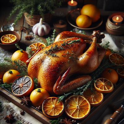 Image of Roast Goose with Citrus and Herbs