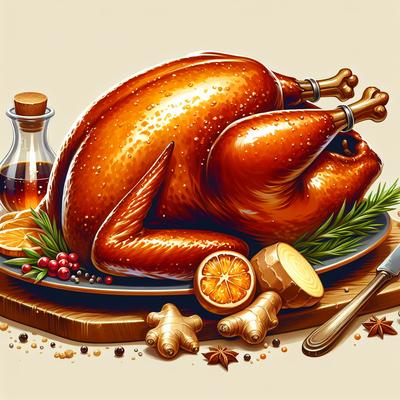 Image of Roast Goose with Molasses Ginger Glaze